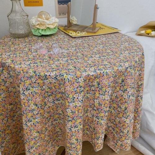 Broken flower tablecloth tablecloth background cloth wild Photo Props cloth picnic mat kitchen tools home decoration