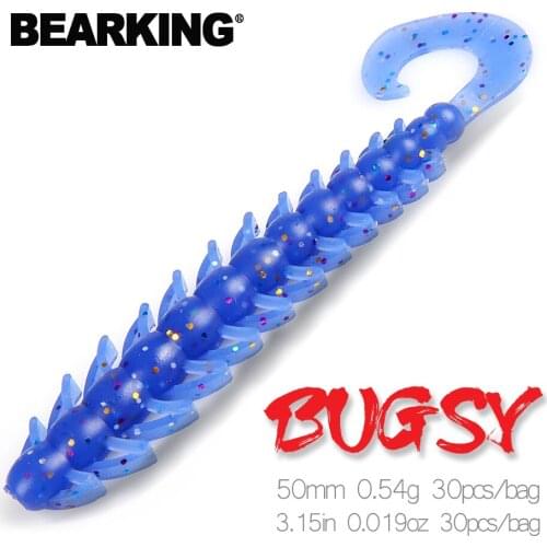 BEARKING Fishing Lure 50mm 0.54g 30pcs / bag bugsy Soft Baits Fishing Wobbler Bass Bait Artificial Fishing soft Lure Tacke