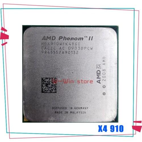AMD Phenom II X4 910 CPU Processor Quad-CORE 2.6G HDX910WFK4DGI Socket AM3