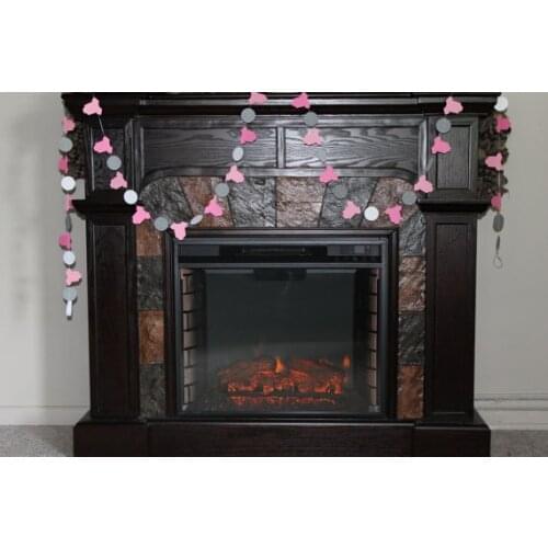 SAMPLE SALE-Pinks and Grey Baby Bodysuit Garland - Pinks Greys, Grey Pinks, Baby Bodysuits, Garland, paper banners, Its a girl