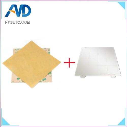 Spring Steel Sheet Heat Bed Platform 3D Printer Printing Buildplate + 2pcs PEI Sheet For Ender-3 TEVO Tornado Lulzbot