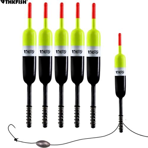 Thkfish Fishing Float Bobber 1.5inx5.5in 2.5inx5.5in Fishing Slip Bobber Balsa Wood Spring Float For Fishing