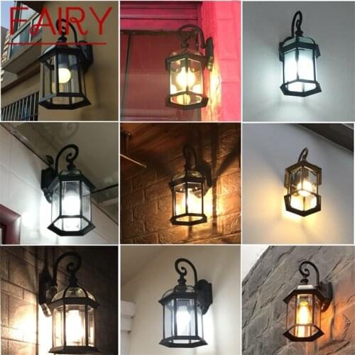FAIRY Outdoor Wall Sconces Lamp Classical Light Retro LED Waterproof for Home Aisle Decoration