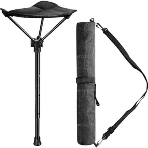 Seat Stick Adjustable Seat Folding Stool Folding Stick Chair Portable Queuing Artifact Carry-on Seat Fishing Horse Telescopic