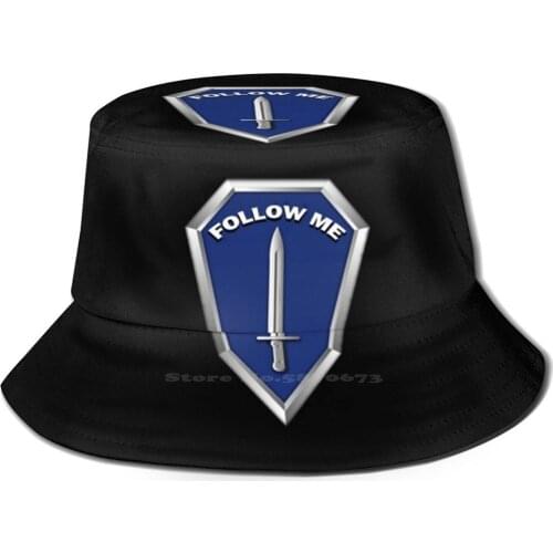Follow Me Infantry Korean Caps Funny Beach Bucket Hats Follow Me Infantry Army Military 11B
