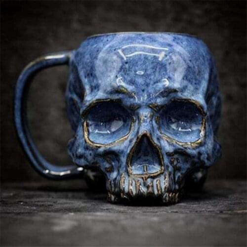 Statues Sculptures Resin Halloween Home Decor Decorative Craft Skull Skull Cup Model Life Replica High Quality