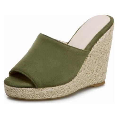 Wedges shoes for women 2020 Plus size 34-46 sandals Summer Fashion Leisure Fish Mouth Thick Bottom Slippers party shoe 3044