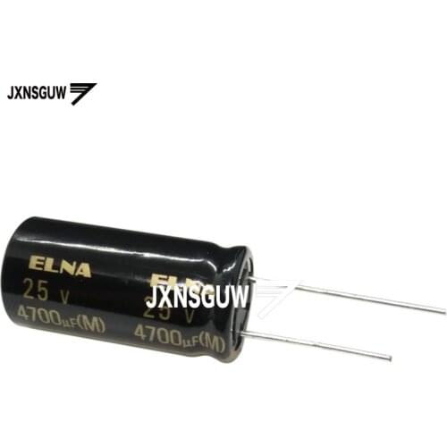 10PCS Original ELNA RA3 25V4700UF 16X31.5MM audio Aluminum electrolytic capacitor 4700uF/25V 85 degrees 25v 4700uF ra3