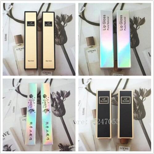 2.3*2.3*10.7cm 2.5*2.5*8.5cm Empty Lip Gloss Packing Box,DIY Packing Paper Box for Lip Gloss Tube,Coloured Packing Box 30/100pcs