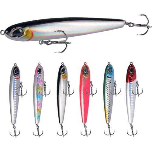 2021 Pencil Fishing Lure Sinking Weights 16g 110mm Winter Fishing Accessories Hooks Artificial Bait Goods Pike Lures Carp Fish