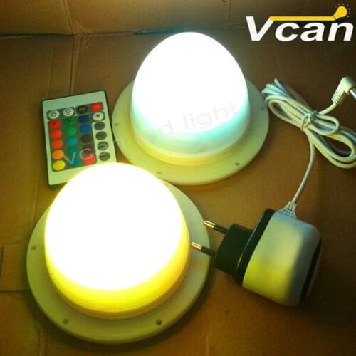 6PCS DHL Free Shipping 38LEDS Super Bright Waterproof RGB Wireless Led Lighting Control System