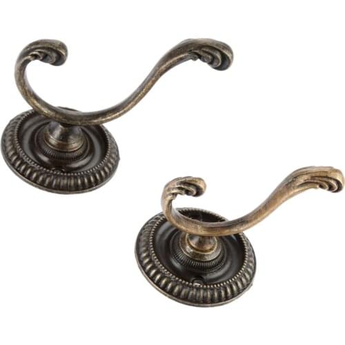 Antique Door Hanger Hooks Vintage Bathroom Wall Hanger Hats Bag Keychain Zinc Alloy Hook Coat Wall 5.4cm/6.4cm furniture fitting