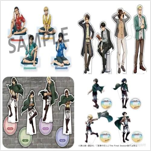 Attack on Titan Shingeki no Kyojin Eren Jaeger Levi Acrylic Stand Figure Desktop Decoration Collection Model Toy Doll Gifts