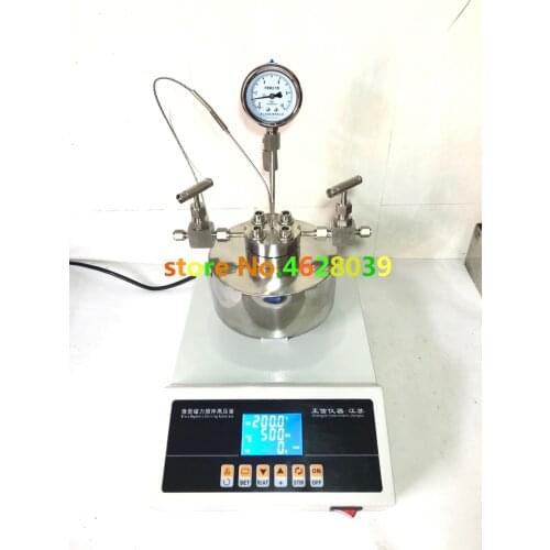 Upgraded version High pressure temperature Autoclave Reactor 50ml with magnetic stirrer 10mpa max 400C customizable Top Quality