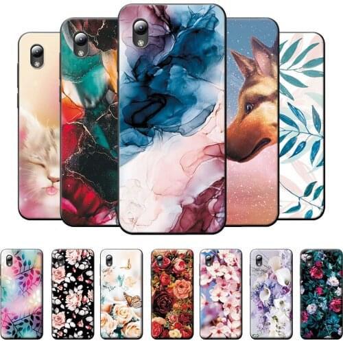 5.5" For ZTE Blade L8 Case ZTE Blade L8 Bumper Soft TPU Silicone Cover For ZTE Blade L8 Case Scenery Flower Back Cover Coque
