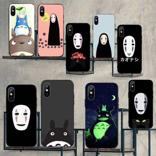 Studio Ghibli Spirited Away Faceless man Phone Case for iPhone 11 12 pro XS MAX 8 7 6 6S Plus X 5S SE 2020 mini