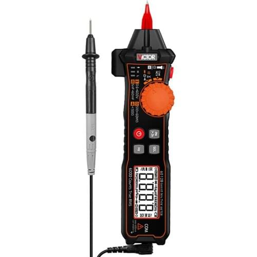 Victor 6012A/B Smart Pen Type Digital Multimeter AC/DC Voltage Current 6000 Counts True RMS Ohm Capacitance Logic Level Hz Meter