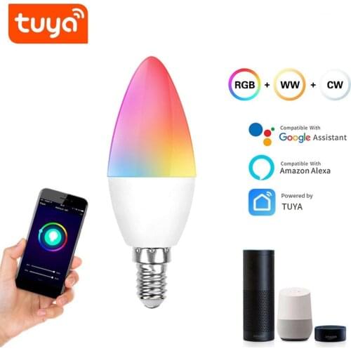 LED Bulbs Color Indoor Neon Sign Light Bulb RGB Tape With Controller Lighting 220V E12 E14 Dimmable Smart Lamps For Home