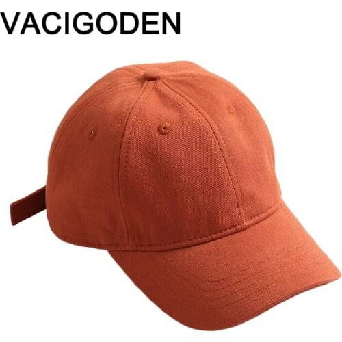 VACIGODEN Children Solid Color Baseball Cap Boys Autumn Cotton Cap Girls Spring Casual Sun Visor Snapback Casquette Peak Cap