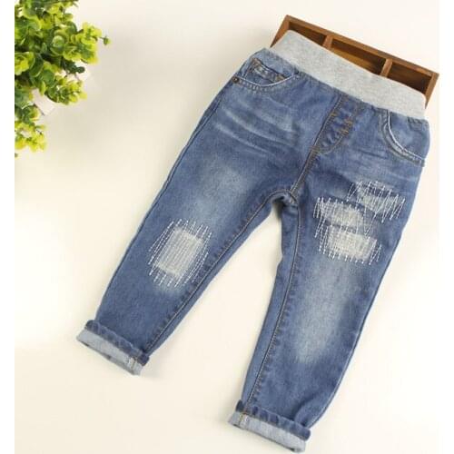 New Arrival High Quality Kids Jeans Baby Boys Denim Jeans Boys Fashion Jeans Casual Long Pants Kids High Quality Trousers