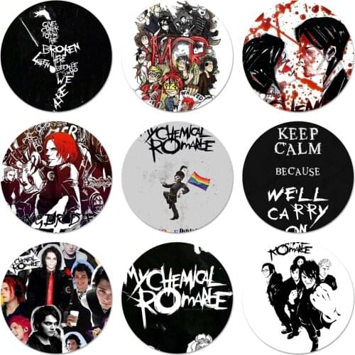 Gerard Way My Chemical Romance Band Icons Pins Badge Decoration Brooches Metal Badges For Clothes Backpack Decoration