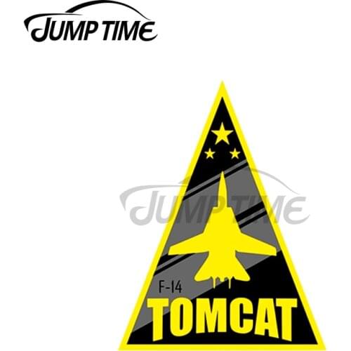 JumpTime 13 x 3.5cm For F-14 Tomcat Personality Creative Car Stickers Vinyl Graffiti Sticker Body for Car Decal