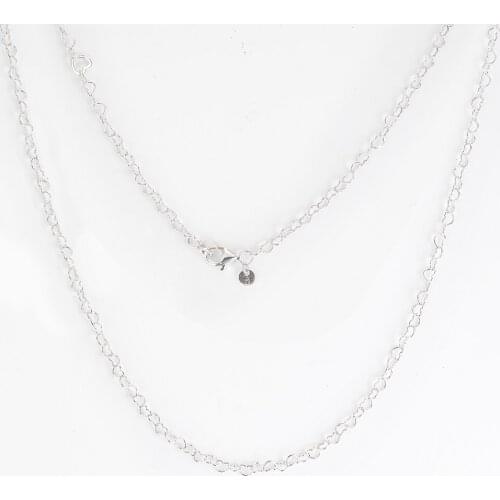 CKK Joined Hearts Necklace Kolye Choker Women Jewelry Collares de moda 925 Sterling Silver Chain Colar bijoux Femme Collier