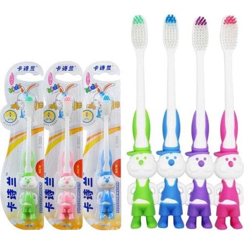 2Pcs Baby Boy Girls Cartoon Toothbrush Soft Baby Protective Teeth Brush For Children Kids Oral Hygiene Dental Care