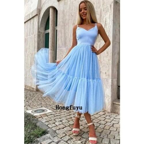 Short prom dresses 2021 cocktail Tulle Formal Party Dresses Backless Sexy Party dress robe de soirée de mariage