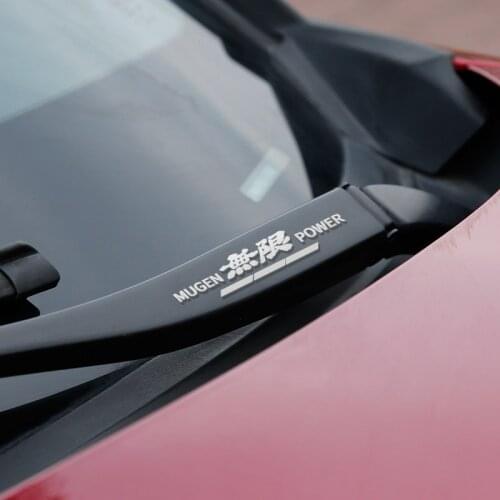 Metal Car Window Wiper Stickers Emblem For Mugen Power Honda Civic Accord CRV Hrv Jazz Accessories Car Styling