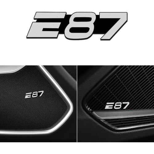 4pcs 3D aluminum speaker stereo speaker badge emblem Sticker for BMW E87 X1 X2 X3 X4 X5 X6 Car Stling