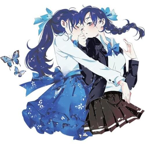 Fashion Blue Dressed Girls Washi Tapes Bullet Journal Masking Tape Adhesive Tape DIY Scrapbooking Washi Stickers