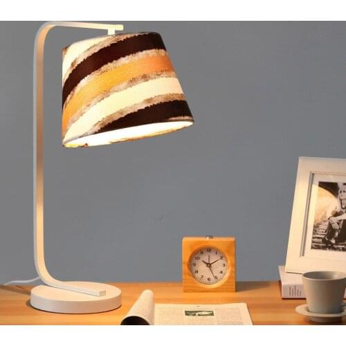 Europe style table lamp desk light modern decoration bedroom study room light adjustable lampshade