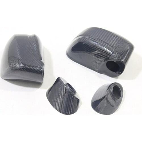 Full Replacement Dry Carbon Fiber Car Side Mirrors Rearview Cover Trim For Nissan R35 GTR GT-R