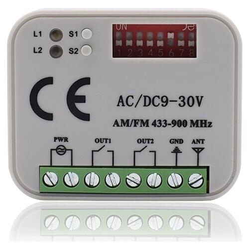 Universal garage gate receiver HORMANN BERNER MARANTEC SOMMER Remote Control 433 MHz 868 MHz Receiver 300-900mhz Multi Frequency