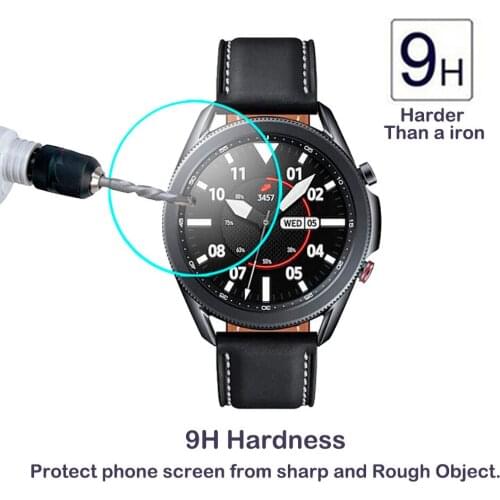 Clear Film Tempered Glass Screen Protector for Samsung Galaxy Watch 3 45mm 41mm Smart Watch Band Strap Accessories Cover