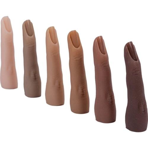 Realistic model hand finger simulation silicone medical teaching shooting display props practice fingers for acrylic nails TGQ02