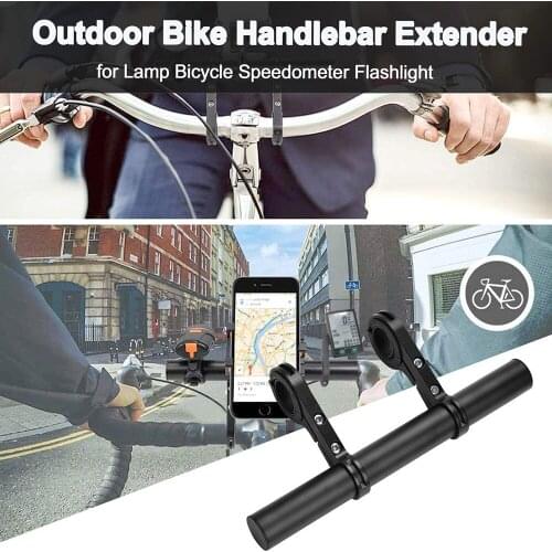 20cm Bicycle Handlebar Extended Bracket Bike Headlight Mount Bar Computer Holder Lamp Support Rack Alloy Stand