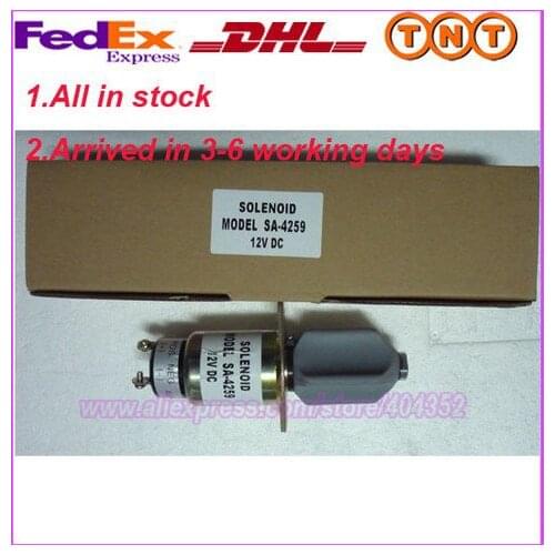 3A fuel shutdown/stop solenoid valve SA-4259-12 1751-12A6U1B1S5 31-0202 ,free shipping