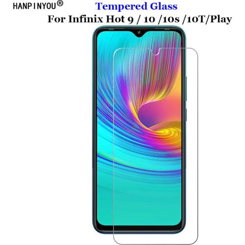 For Infinix Hot 10 10s 10T NFC Play Tempered Glass 9H 2.5D Premium Screen Protector Film For Infinix Hot 9 Play 6.82"