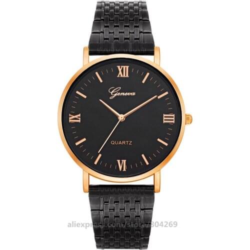 High Quality Fashion Design Geneva Stainless Steel Mesh Watches Wholesale Factory Price Women Mesh Watches