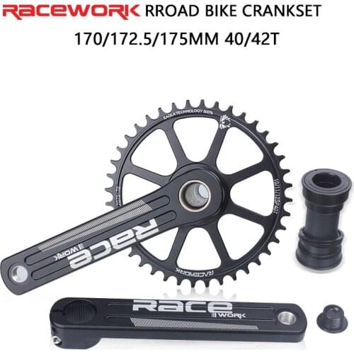 RACEWORK Crankset 170MM 172.5MM 175MM Bicycle Chainring GXP Single 40T 42T Narrow Wide Bike Sprocket For SRAM SHIMANO Deore