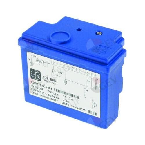 0.503.003 SIT TANDEM GAS VALVE BLUE IGNITION CONTROLLER PCB BOX 503 EFD 0503003