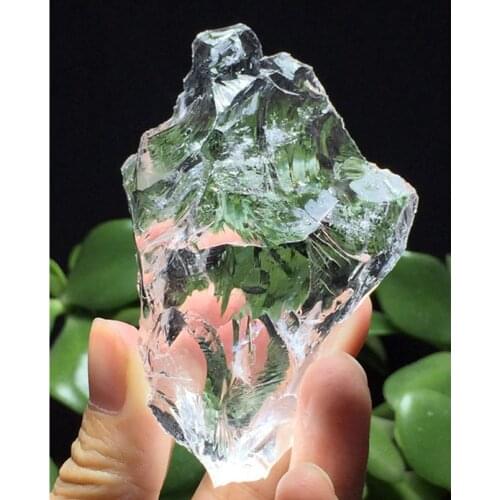 100-220g Rough Natural Transparent Crystal Stone White Stone Meditation Healing Brahma transparent Body