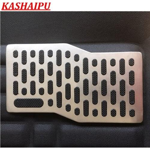 1x Universal Non-slip Metal Auto Car Foot Rest Pedal Pad Floor Carpet Mats Patch Heel Plate Footpad Dressing Accessory kit