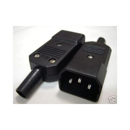 3-Pin Kettle IEC AC Mains Cord 10A Plug/Connector 22M