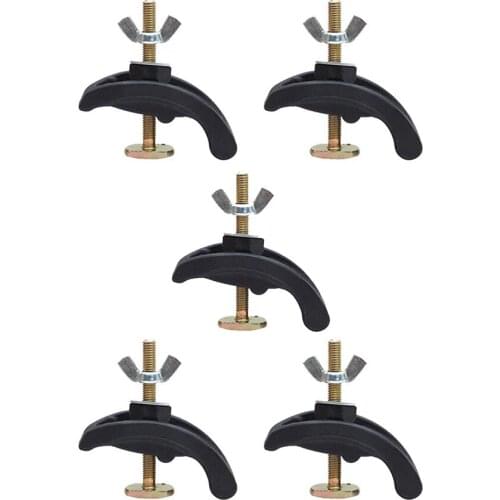 5Pcs CNC Engraving Machine Accessories T-Slot Working Table Arcuate Press Plate Clamp Fixture Home Replaceable Woodworking Parts