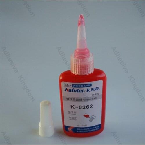 New 6pcs kafuter K-0262 50g thread locking fixative high strength thread locking adhesive red anaerobic glue