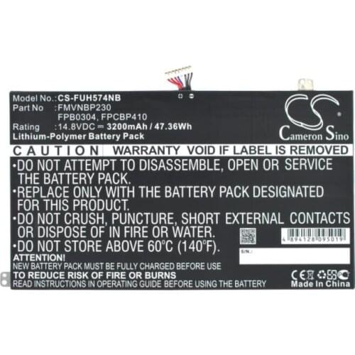 Cameron Sino 3200mAh battery for FUJITSU Lifebook UH574 FMVNBP230 FPB0304 FPCBP410 Notebook, Laptop Battery