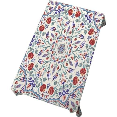 Seamless Colorful Pattern with Mandala in Turkish Style Decorative Dining Room Kitchen Rectangular Table Cover